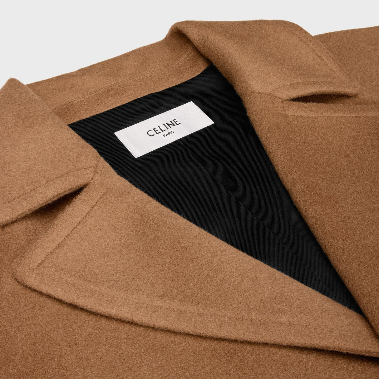 CELINE Chic Structured Camel Wool Jacket for Women