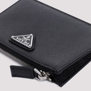 PRADA Mini Leather Credit Card Case