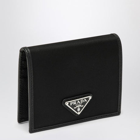 PRADA Mini Black Nylon and Leather Wallet