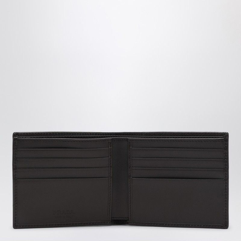 PRADA Bi-Fold Nylon and Suede Mini Wallet