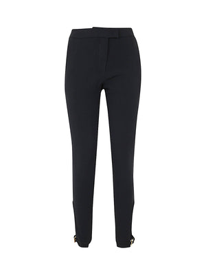 BLUMARINE Slim Trousers with Buckle Detail