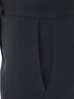 BLUMARINE Slim Trousers with Buckle Detail