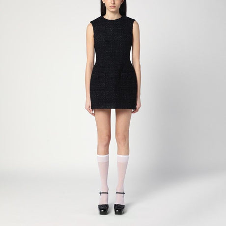 MARC JACOBS Textured Mini Dress with Front Pockets