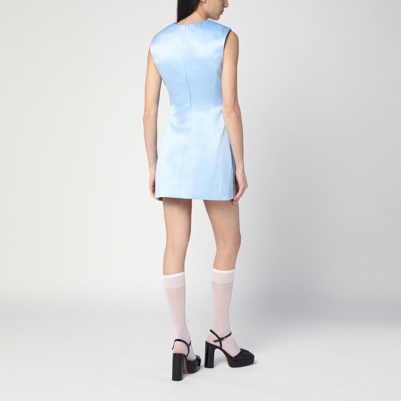 MARC JACOBS Satin Mini Dress with Bust Seams