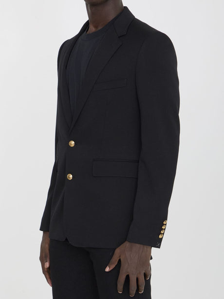 CELINE Single-Breasted Virgin Wool Jacket