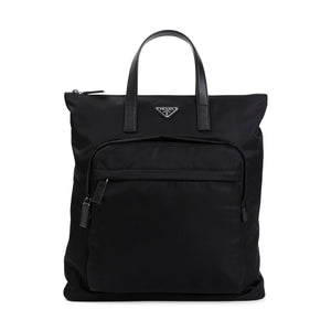 PRADA Logo Detail Re-Nylon Mini Backpack - 38x42x10 cm