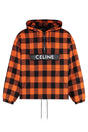 CELINE Check Motif Hooded Windbreaker for Men