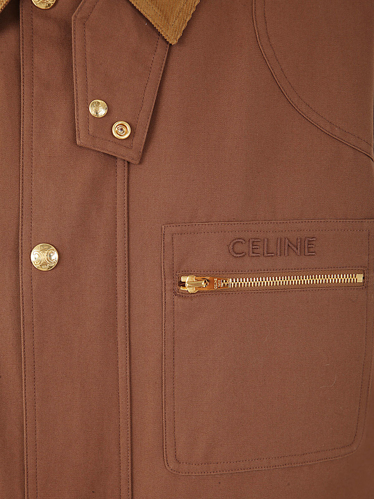 CELINE Women's Parka Jacket - Workwear Style