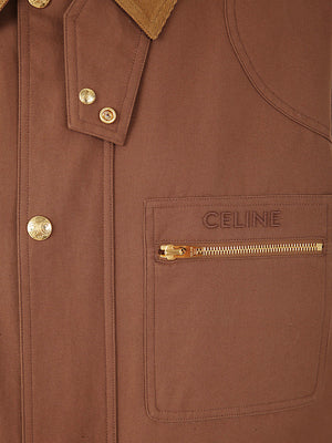 CELINE Women's Parka Jacket - Workwear Style