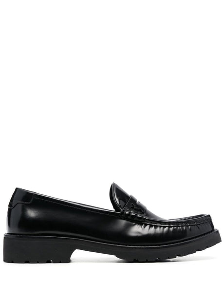 SAINT LAURENT PARIS Elegant Leather Loafers for Women