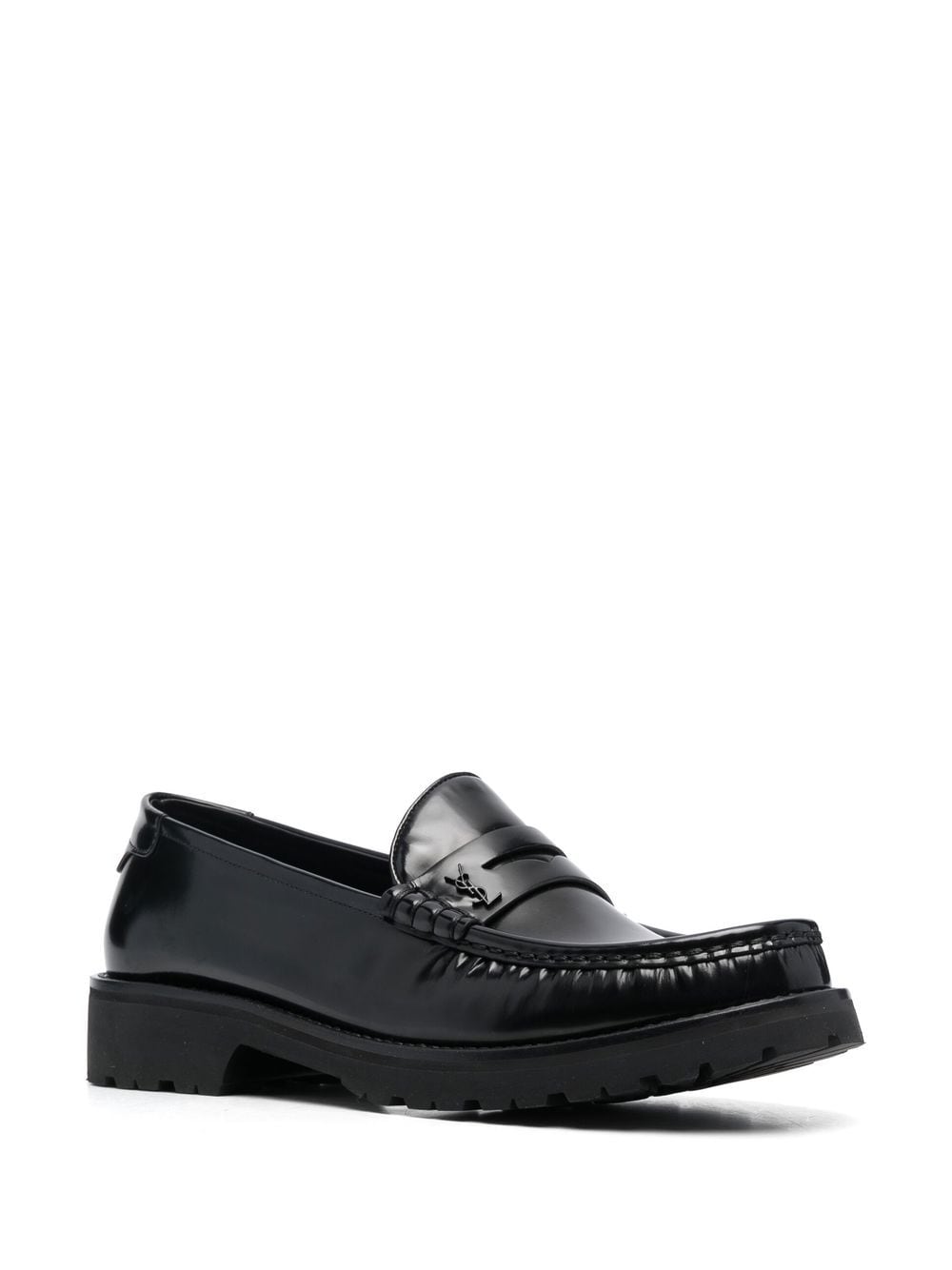 SAINT LAURENT PARIS Elegant Leather Loafers for Women