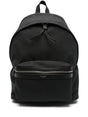 SAINT LAURENT PARIS Leather-Accented City Backpack for Women