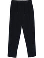 GIORGIO ARMANI Pleat-Detailing Straight Leg Linen Trousers for Women