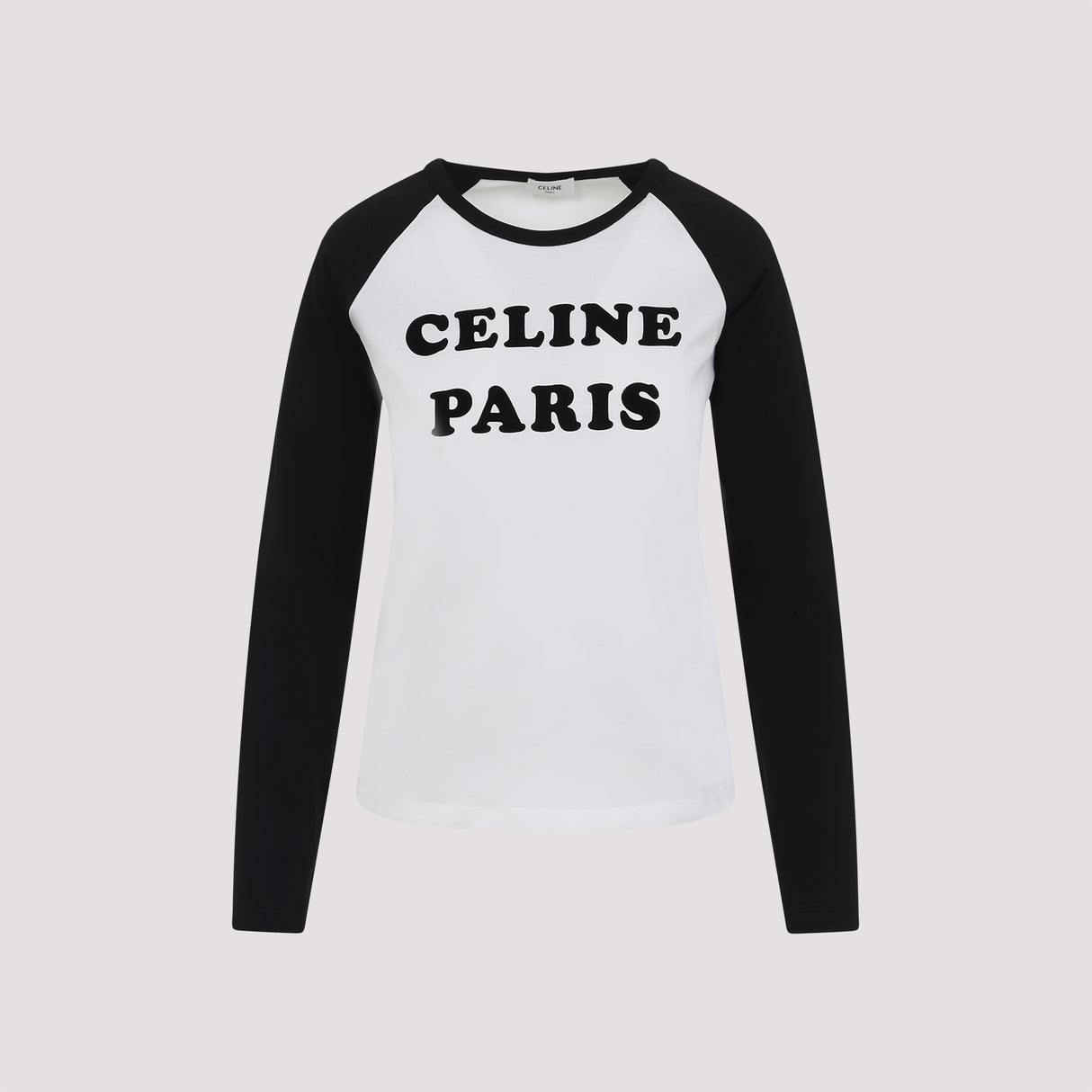 CELINE Long Sleeve Cotton T-Shirt for Men