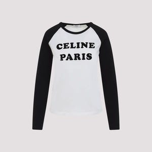 CELINE Long Sleeve Cotton T-Shirt for Men