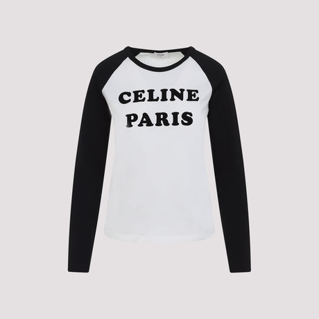 CELINE Long Sleeve Cotton T-Shirt for Men