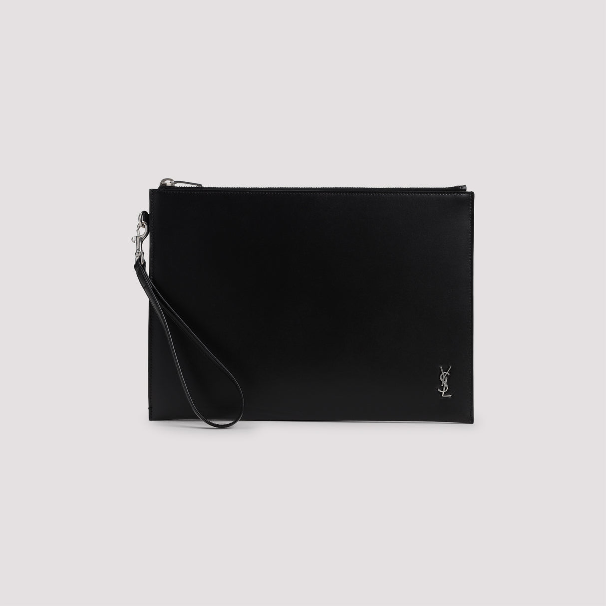 SAINT LAURENT Mini Leather iPad Holder - 29cm x 20cm x 2cm