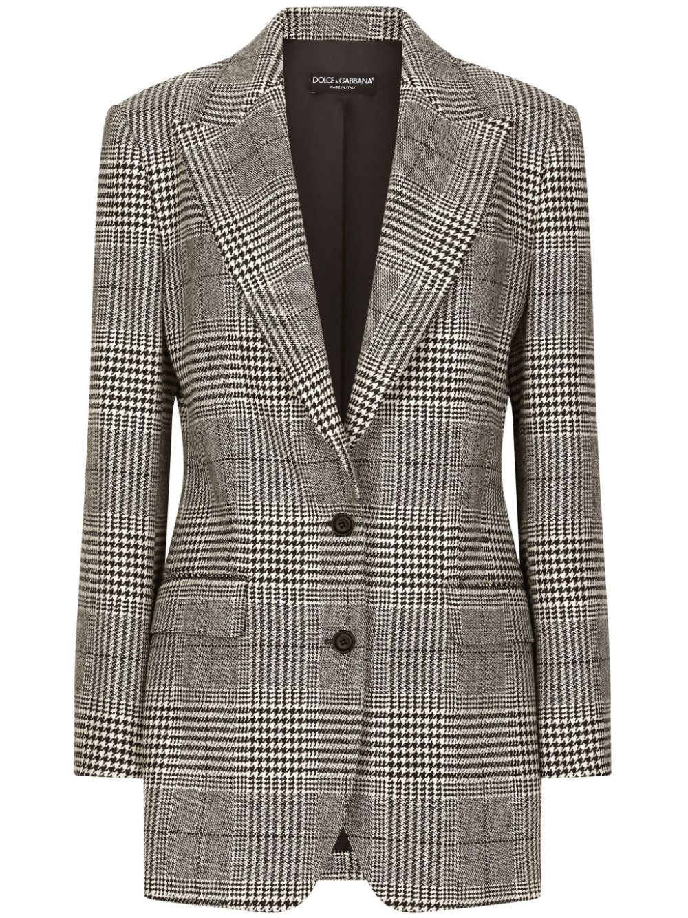 DOLCE & GABBANA Classic Houndstooth Pattern Blazer for Men