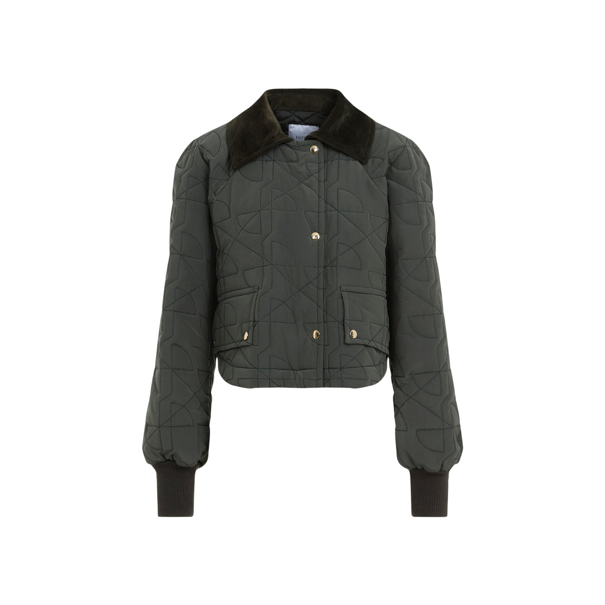 PATOU Cropped Quilted Blouson Jacket