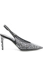 RENE CAOVILLA Crystal Slingback Pumps with 8 cm Heel for Men