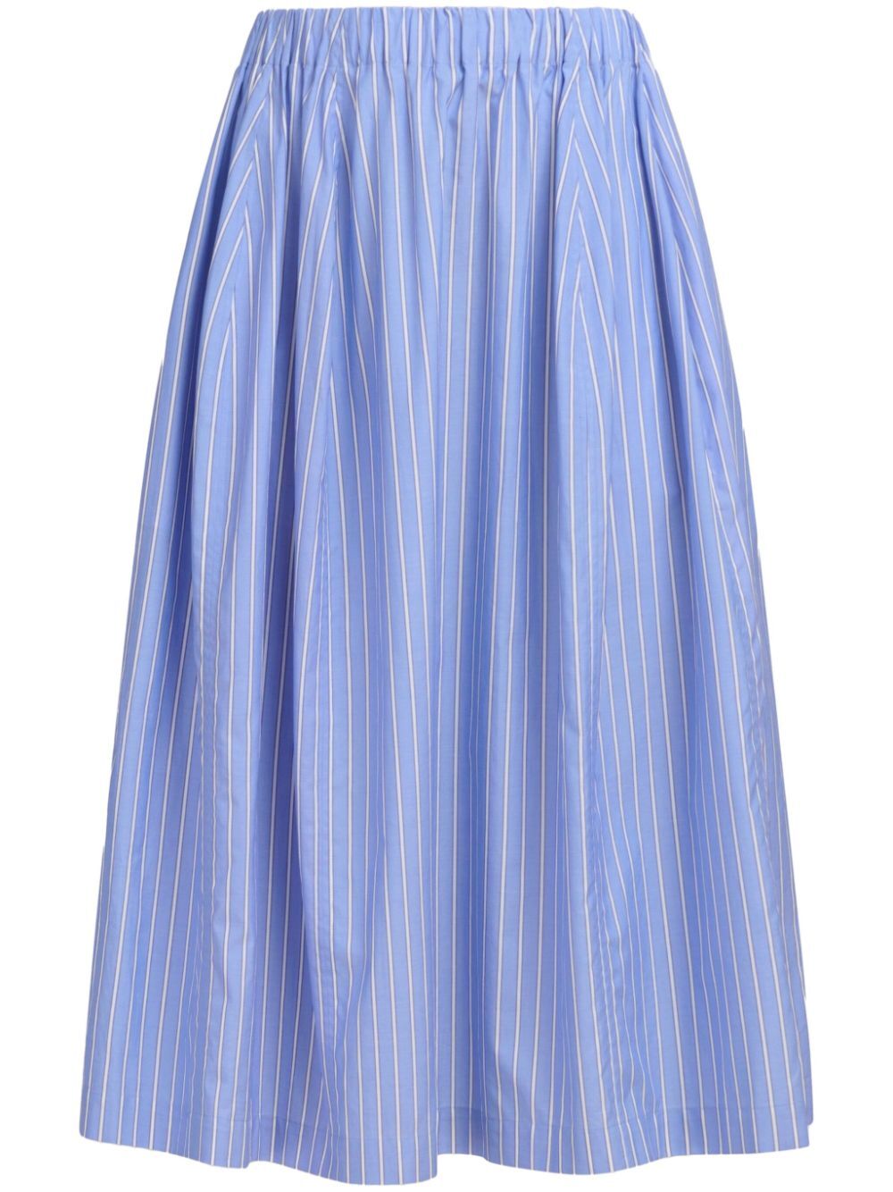 MARNI Striped Poplin Wide Midi Skirt for Men