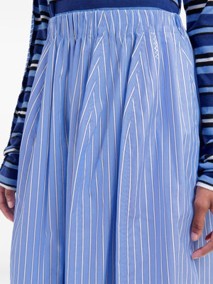 MARNI Striped Poplin Wide Midi Skirt for Men