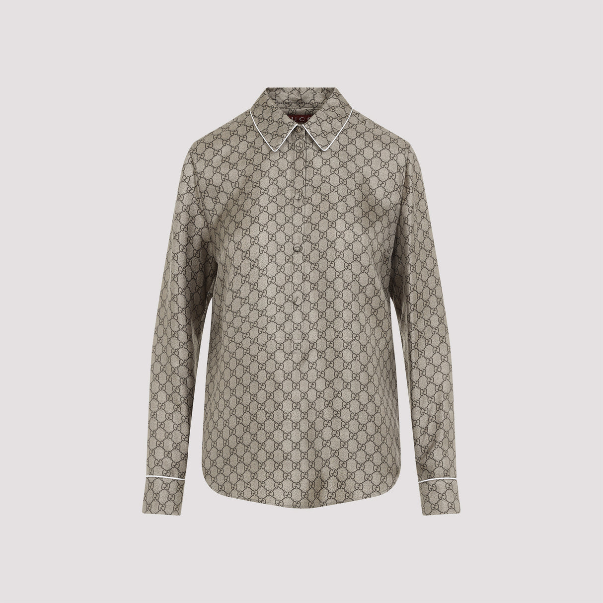 GUCCI Silk GG Print Shirt