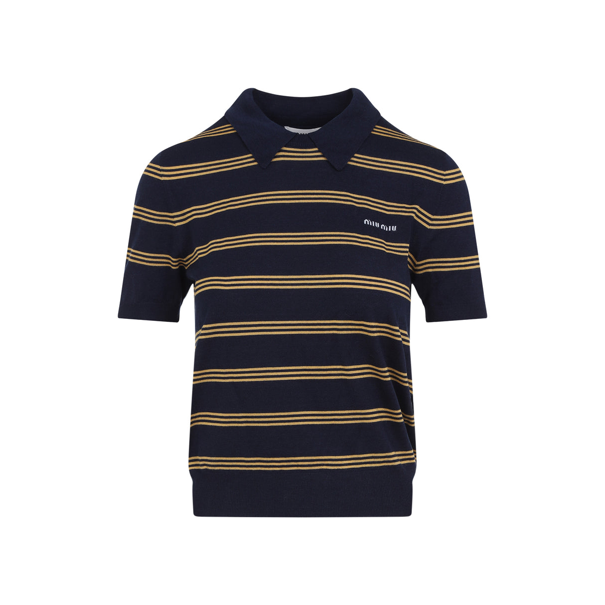 MIU MIU Cashmere Blend Polo Tee