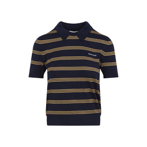 MIU MIU Cashmere Blend Polo Tee