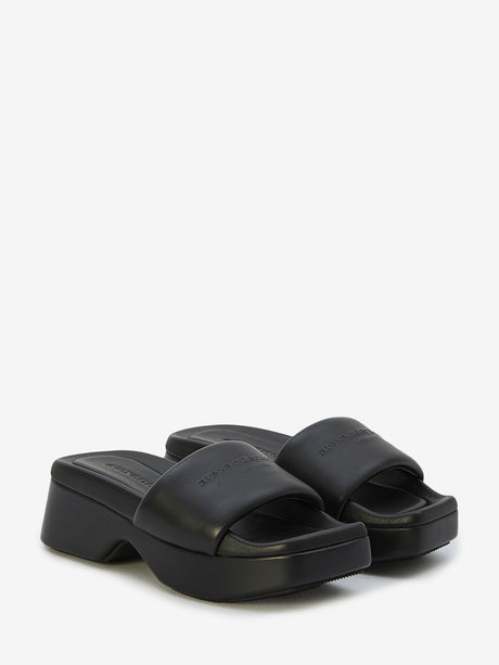 ALEXANDER WANG Leather Float Flat Sandals for Women