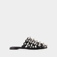 ALEXANDER WANG Rexa Cage Slide Flat Shoes for Women