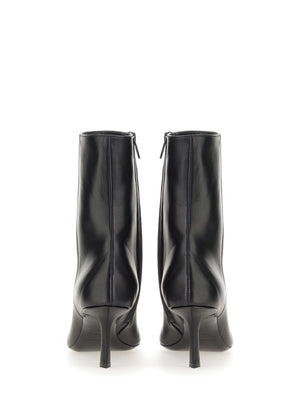 ALEXANDER WANG Chic Logo Leather Boots for Women