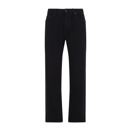 SAINT LAURENT Men's Straight Fit Cotton Pants