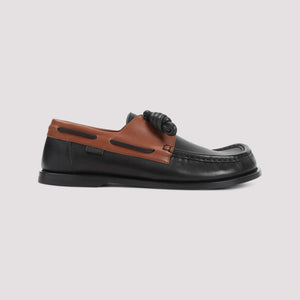 LOEWE Men's Leather Campo Boat Shoe