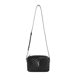 SAINT LAURENT Matelassé Leather Mini Shoulder Handbag - 22.5cm x 15cm x 6cm