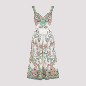 ETRO Cotton Bralette Midi Dress