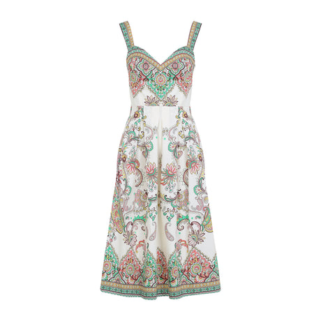 ETRO Cotton Bralette Midi Dress