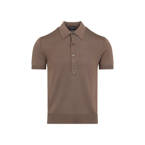 TOM FORD Silk Polo Shirt for SS25