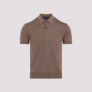 TOM FORD Silk Polo Shirt for SS25