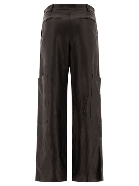 KHAITE High Rise Relaxed Fit Trousers