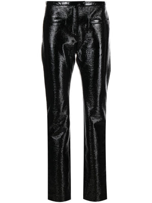 COURREGÈS Sleek Black Tube Pants for Women - SS24 Collection