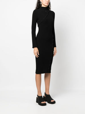 COURREGÈS Women's Mini Multistyle Rib Knit Dress