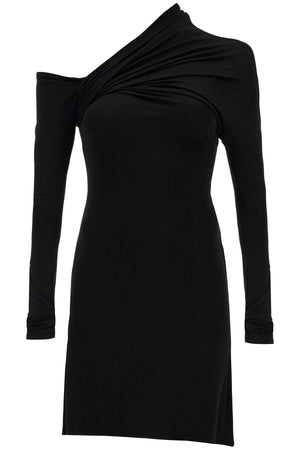 COURREGÈS Sophisticated Mini Asymmetrical Dress with Stylish Neckline