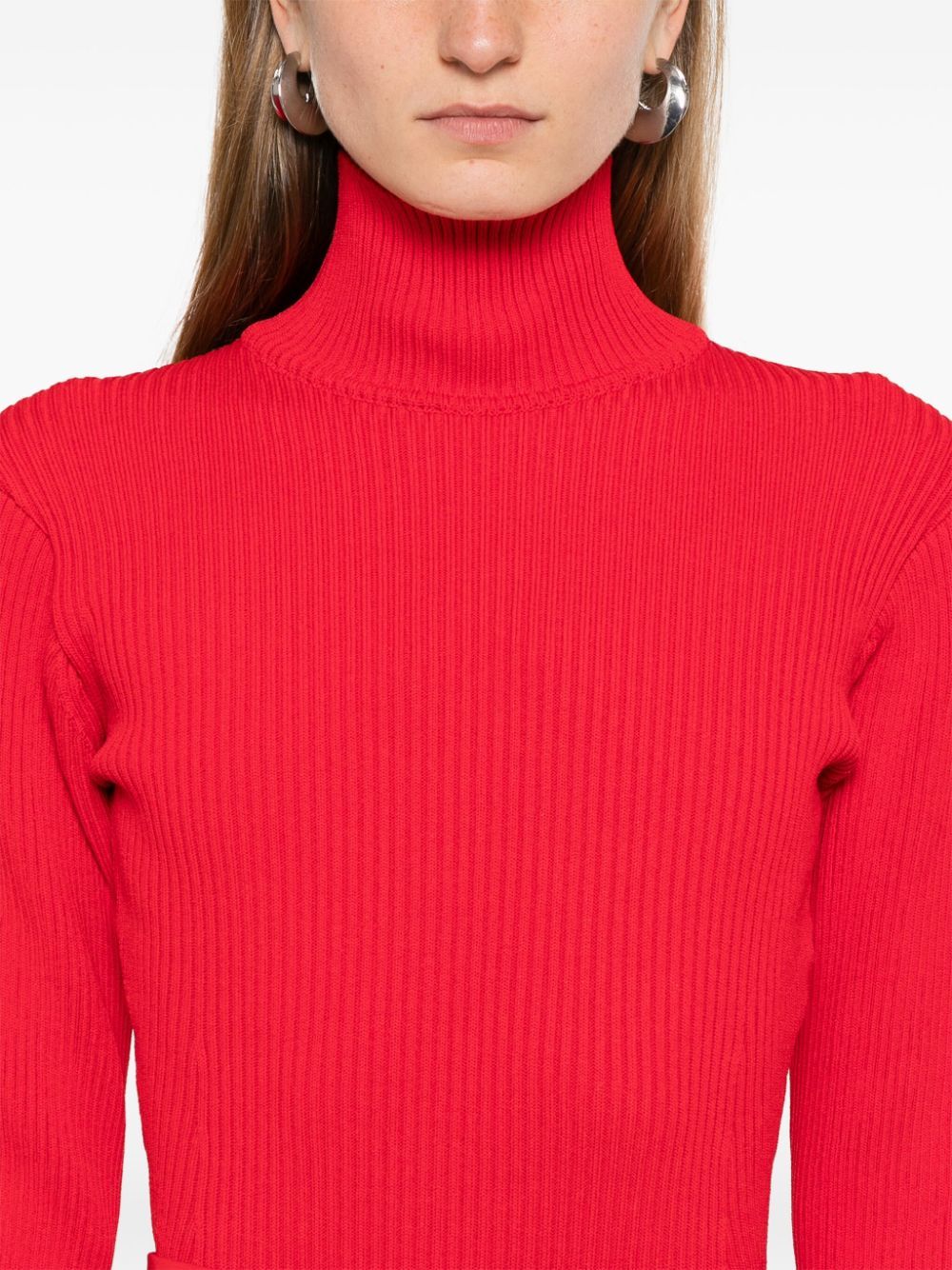 MAGDA BUTRYM Ribbed High-Neck Bodysuit for Women - FW24