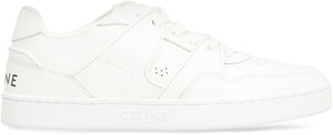 CELINE Men's Low-Top Round Toe Leather Sneakers