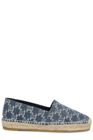 CELINE Denim Espadrilles with Raffia Outsole for Women