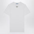 PRADA Embroidered Triangle Logo T-Shirt for Women