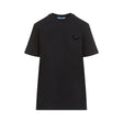 PRADA Logo Velvet T-Shirt for Women