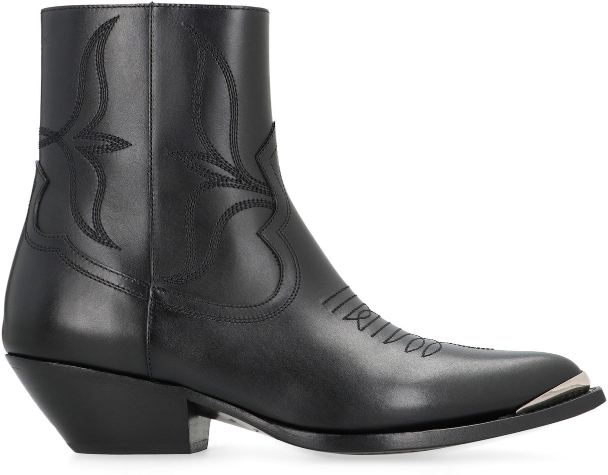 CELINE Western-Style Pointy Toe Boots