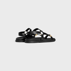 CELINE Calfskin Maud Sandal with Triomphe - Size 38NO